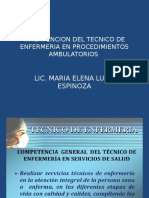 Intervencion Del Tecnico de Enfermeria en Procedimientos Ambulatorios