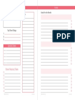 Half Size Monthly Planner April