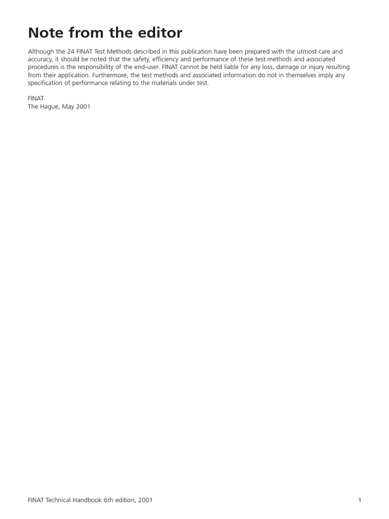 Finat Schlaufentest Pdf : FINAT technisches Handbuch : Testmethoden ...