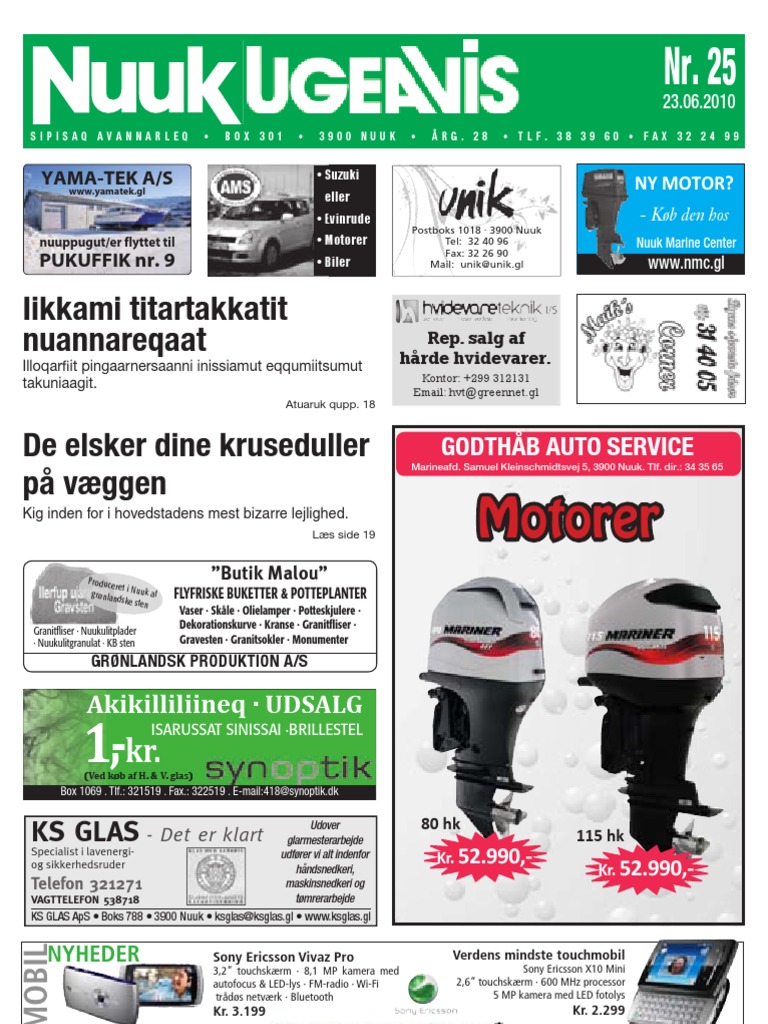 Tørke Begrænse tapet 2010/25 - Nuuk Ugeavis | PDF