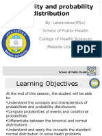 Probability and Prob. Distribution