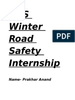 NSS Winter Road Safety Internship: Name-Prakhar Anand