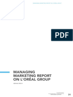 [CRIS - Bulletin of the Centre for Research and Interdisciplinary Study] Managing Marketing Report on L’Oréal Group