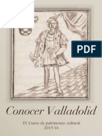 Conocer Valladolid. Curso de Patrimonio Cultural 2015-6