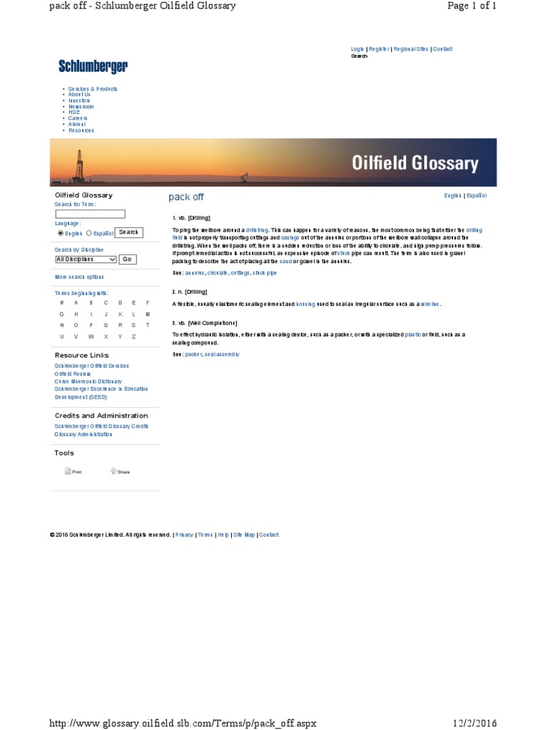 Oil Field Glossary SLB PDF