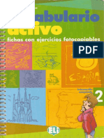 Vocabulario Activo 2 Fichas Con Ejercicios Fotocopiables 28intermedio Avanzado 29 PDF