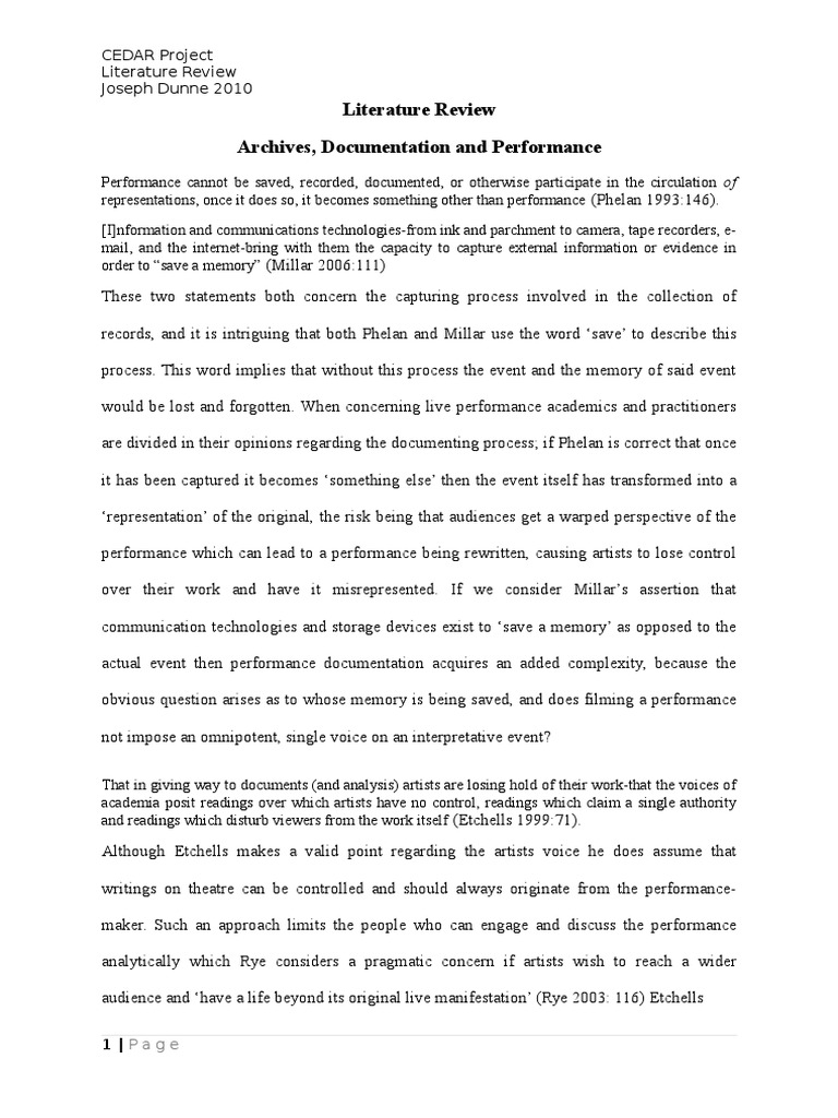 Performance Documentation Challenges | PDF | Theatre | Representation ...