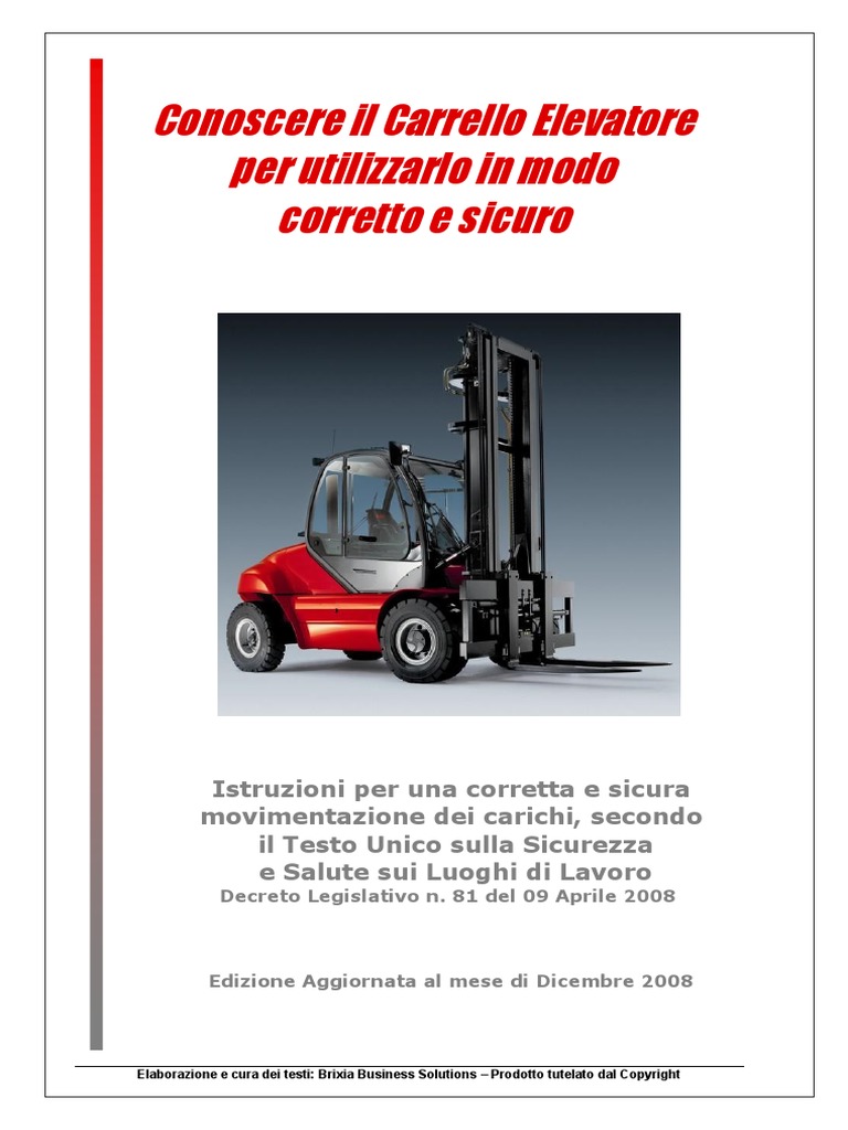 Manuale Uso E Manutenzione Carrello Elevatore Pdf