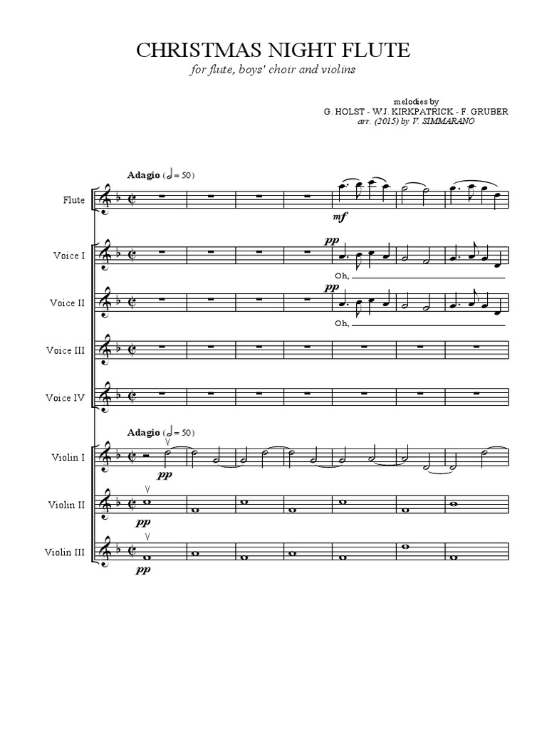 Christmas Night Flute Leisure