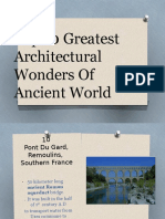 Top 10 Greatest Architectural Wonders of Ancient World