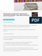 Grammaire Progressive Du Francais Perfectionnement Avec 600 Exercices