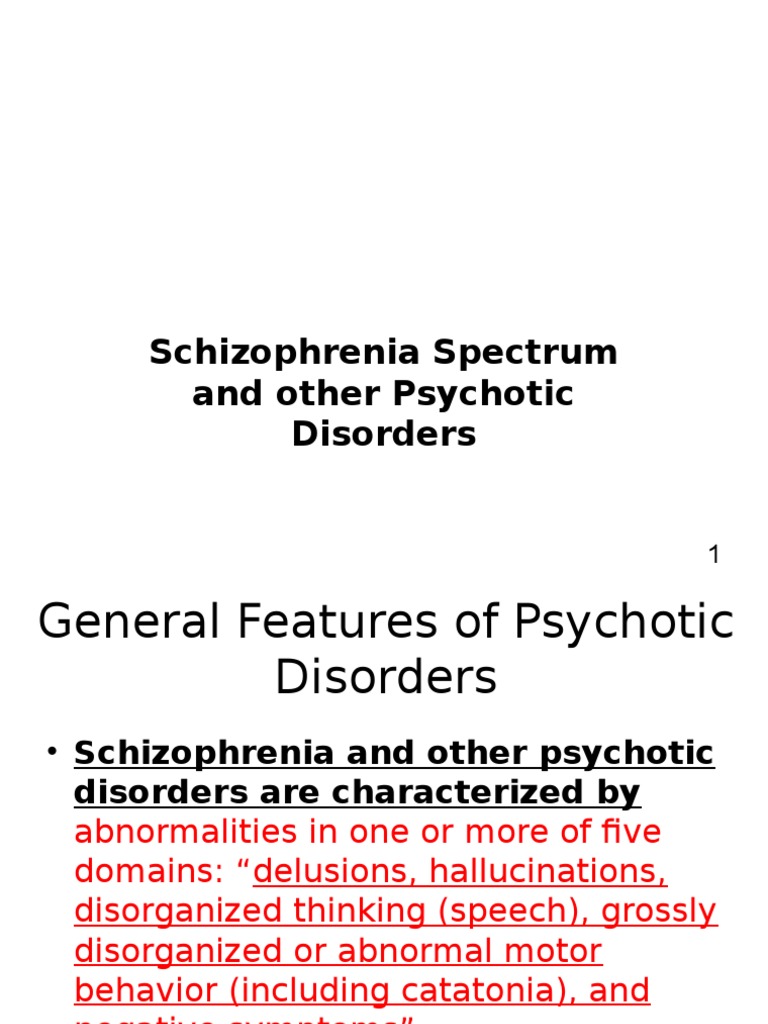 Schizophrenia Other Psychotic Disorder | PDF | Schizophrenia | Delusion