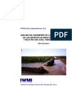Análisis Del Desempeño de Obras de Riego PDF