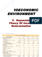 Macroeconomic Environment: 3. Keynesian Theory of Income Determination
