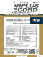 JANUARY 2017 Surplus Record Machinery & Equipment Directory