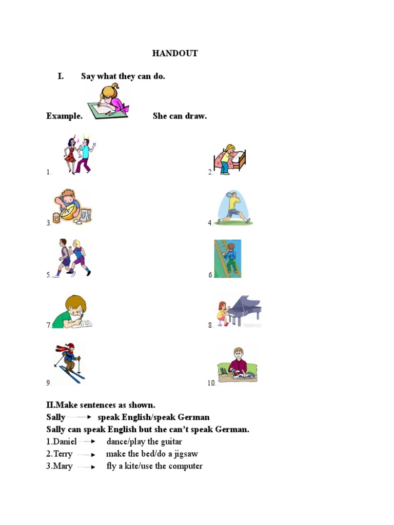 English Skills Practice Handout | PDF