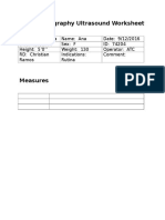 Pelvis Female Ultrasound Worksheet | PDF