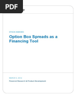 CME - Option Box Spreads As A Financing Tool