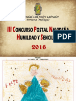 Iii Concurso Postal Navideña "Humildad y Sencillez"