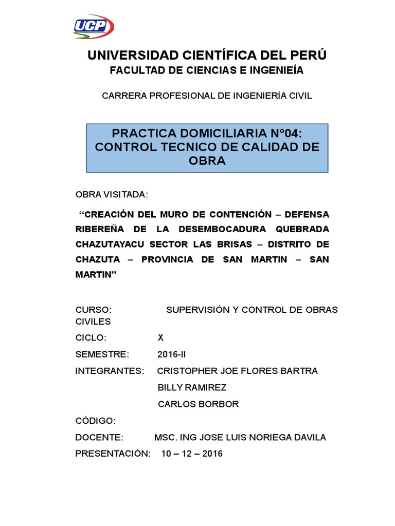 Control de Calidad de Obra | PDF | Calidad (comercial) | Aluminio