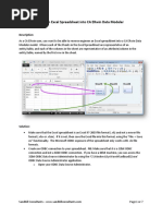 Reverse Engineer An Excel Spreadsheet Into CA ERwin Data Modeler