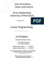Linear Programming: © Bruce F. Wollenberg, University of Minnesota 1