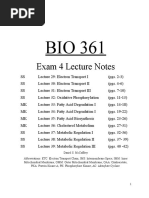 BIO 361 Exam 4 Review