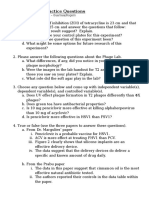 Mid-Term Exam Practice Questions for Biomedical Research Methods