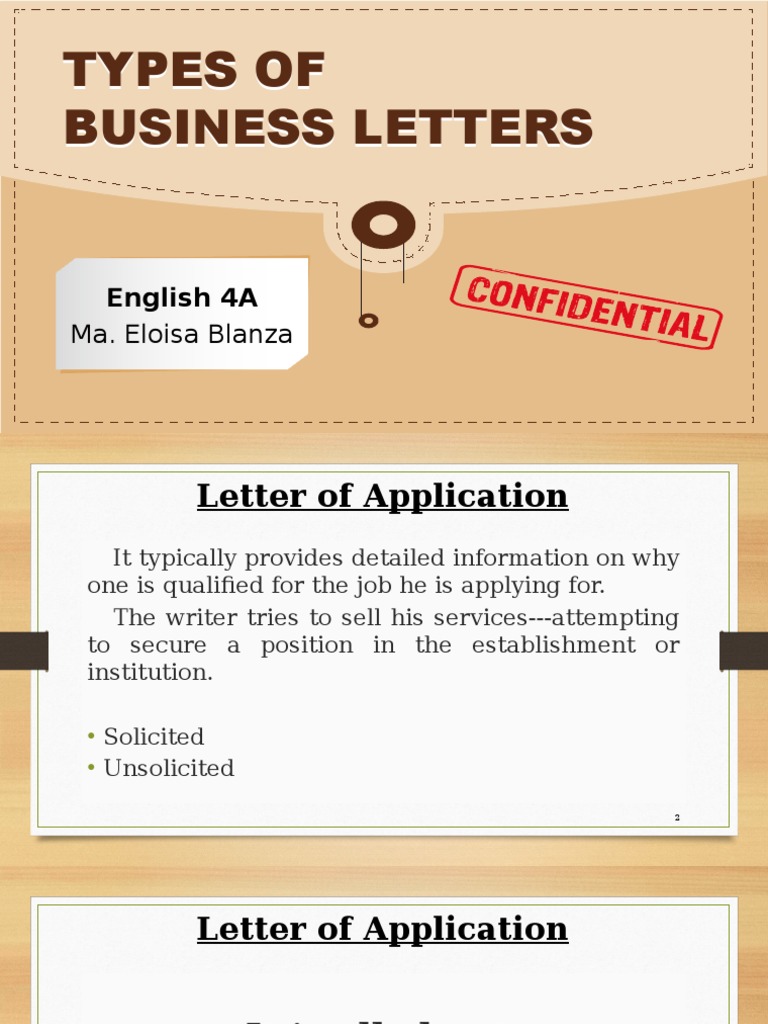 3 features of application letter