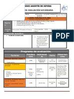 Plan de Evaluacion 3er Periodo 3º