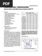 FSDH0265RN, FSDM0265RN: Green Mode Fairchild Power Switch (FPS)