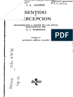 Austin, Sentido y Percepcion, I-V PDF