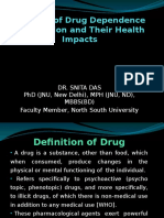 Concept of Drug Dependence & Addiction and Their Health Impacts