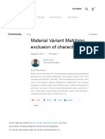 Material Variant Matching , Exclusion of Characteristic 