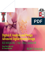 Digital IC Analysis and Design Advanced Digital System Design
