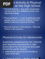 physical activity  fitness for moodle 2016