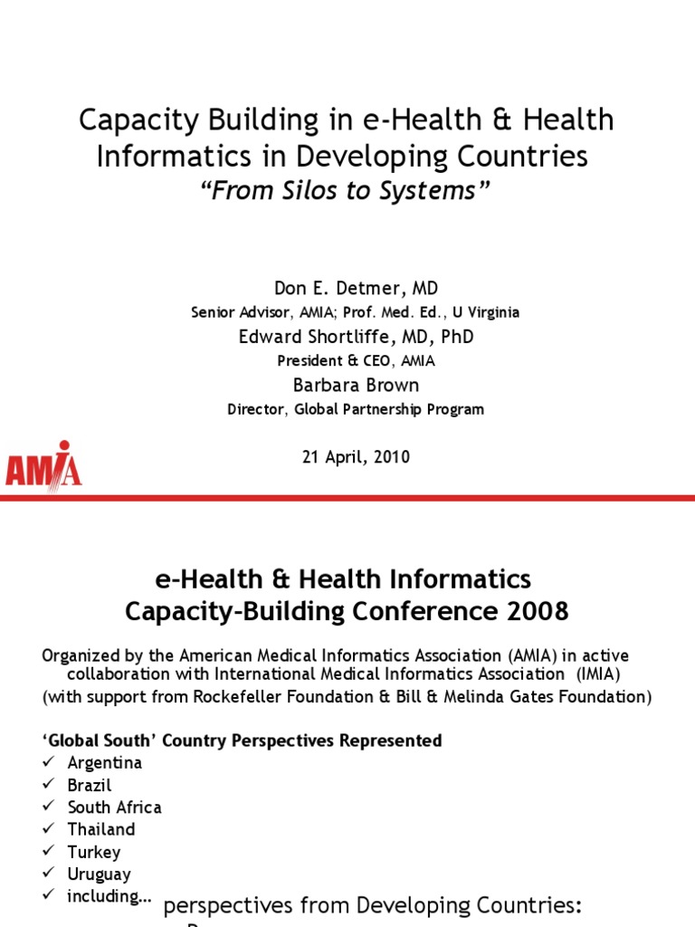 e-Health Capacity Building Strategies | PDF | Health Informatics ...