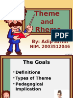 Theme and Rheme Analysis in Academic Writing