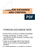 Foreign Exchange and Control