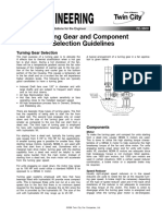 AN Ngineering: Turning Gear and Component Selection Guidelines