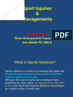 Sport Injuries and Managements