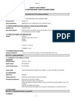 Safety Data Sheet Lyreco Whiteboard Foam Cleaner 400Ml: Revision Date: 15/05/2015 Revision: 2