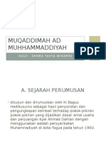 Muqaddimah Ad Muhhammaddiyah. DATA DERMA MUH