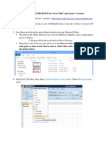 Install SIMTOOLS and FORMLIST For Excel 2007 and Later Versions