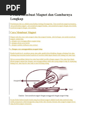 3 Cara Membuat Magnet Dan Gambarnya Lengkap