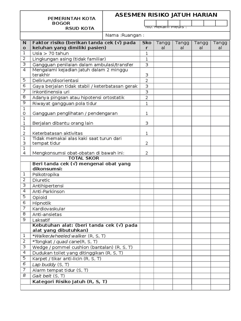 ASESMEN RESIKO JATUH ASESMEN RESIKO JATUH