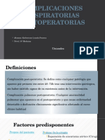 Complicaciones Respiratorias Postoperatorias