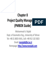 Chapter 8 PJ Q Li M Project Quality Management (PMBOK Guide) (PMBOK Guide)