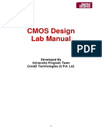 Cmos Design Lab Manual: Developed by University Program Team Coreel Technologies (I) Pvt. LTD