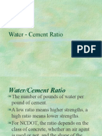 2 Water Cement